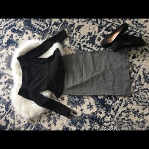 BCBG black boat neck shirt